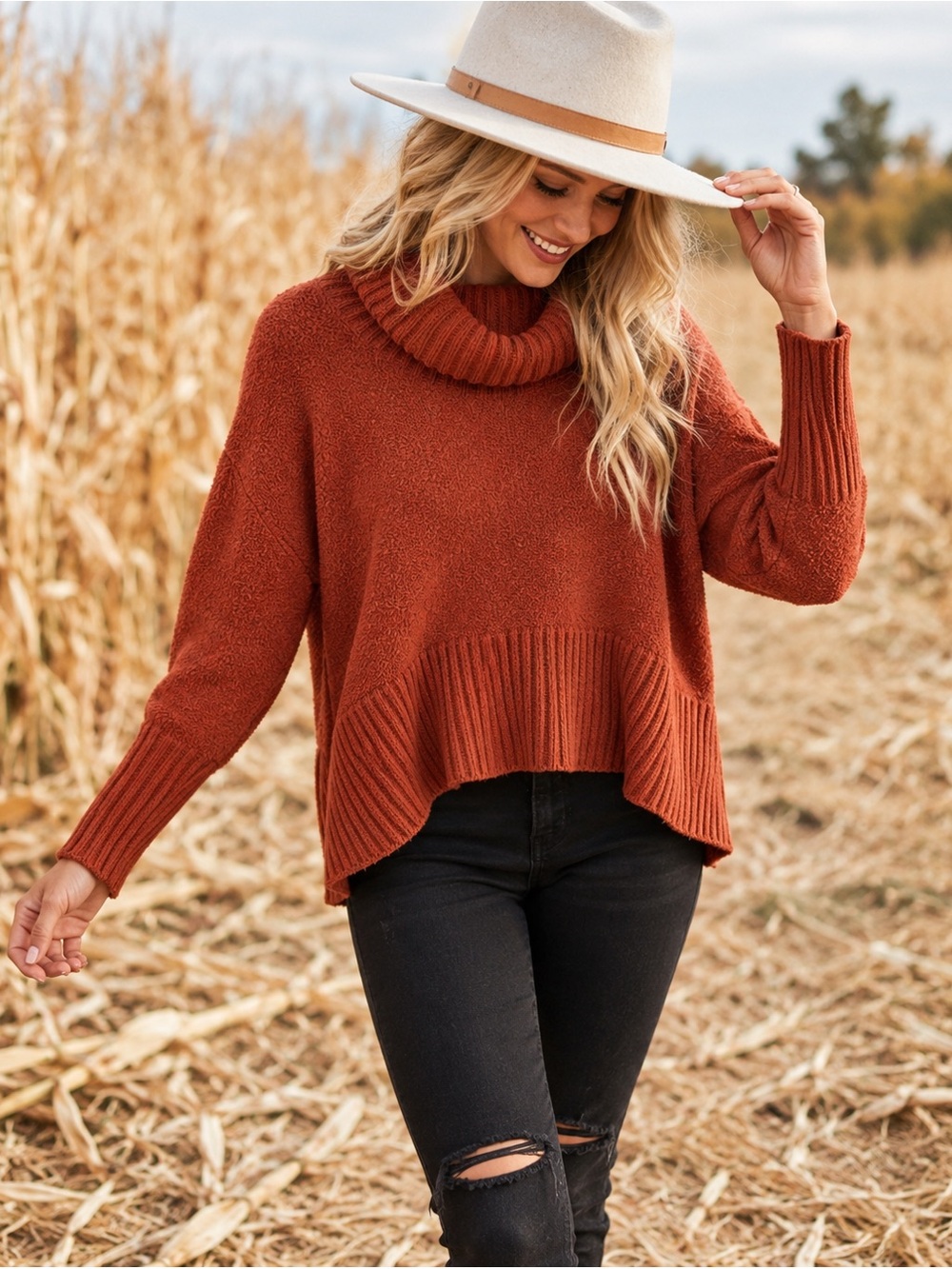 Rachel Zoe Merino Wool Blend Oversized Sweater